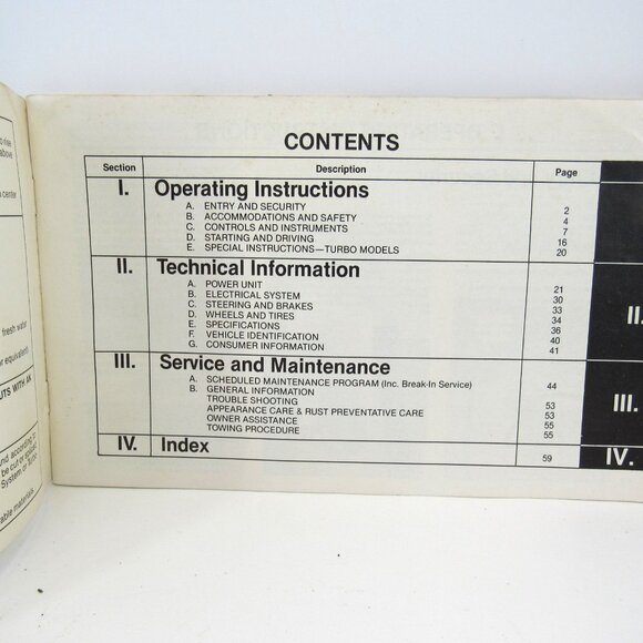 SAAB 900 1982 Owners Manual & Warranties/Service Record Booklet Preowned - Picture 8 of 11